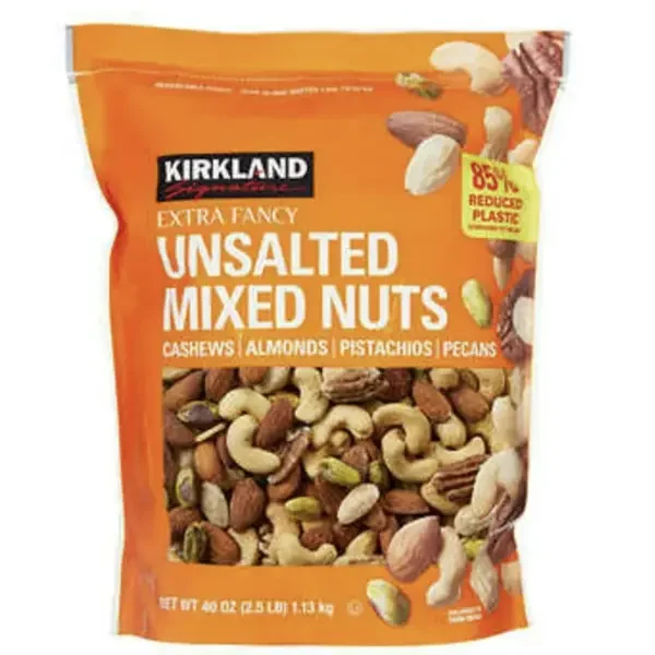 Kirkland Signature Extra Fancy Mixed Nuts, Unsalted, 40 oz